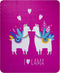 Lama - Plaid Fleece Deken - 130 x 160 cm - Roze - 100% Polar Fleece