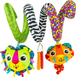 Lamaze Buigzame Activiteiten Spiraal - Grijp- en bijtspeelgoed - Educatief Babyspeelgoed - Spelen en ontdekken