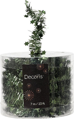 Lametta guirl. pvc d3l700 cm dengroen kerst