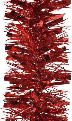 Lametta guirlande pvc d10l200 cm rood