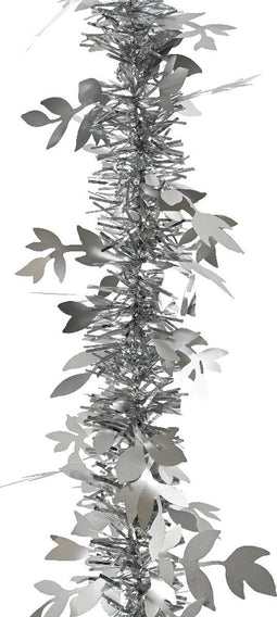 Lametta guirlande pvc d3h200 cm zilver kerst