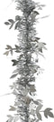 Lametta guirlande pvc d3h200 cm zilver kerst