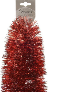 Lametta Slinger guirlande glans 75mmx2.7m kerstrood