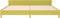 vidaXL - Bedframe - zonder - matras - 200x200 - cm - stof - groen