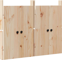 vidaXL - Buitenkeuken - Deuren - 2 - stuks - 50x9x82 - cm - Massief - Grenenhout