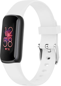 imoshion Siliconen bandje - Geschikt voor Fitbit Luxe - Wit - One Size