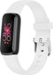 imoshion Siliconen bandje - Geschikt voor Fitbit Luxe - Wit - One Size