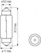 Lamp 12V-5W BUIS 11x38