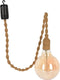 LAMP AAN MACRAME TOUW 112CM bruin