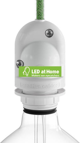 Lamp holder White Thermoplastic