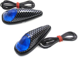 Lamp led set plak lamp blauw/ huis carbon