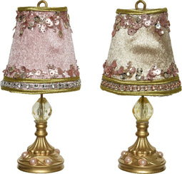 Lamp plastic sequin d8h14 cm a2 kerst