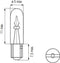 Lamp T5 12V 1.2W Wedge onder andere dashboard lampje