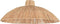 Lampenkap DKD Home Decor Natuurlijk 54 x 54 x 20 cm Metaal Raffia