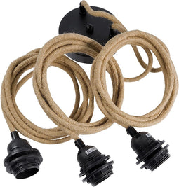 Lampfitting voor Plafond - Naturel - 3 Fittings
