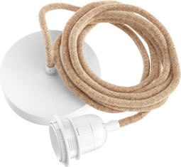 Lampfitting voor plafond - Natuur - 1 fitting wit