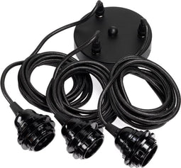Lampfitting voor Plafond - Zwart - 3 Fittings