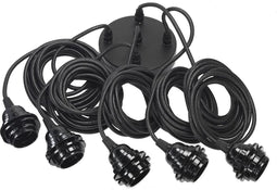 Lampfitting voor Plafond - Zwart - 5 Fittings