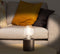 Lampvoet, cilinder, kabel met schakelaar, E27, 60 W, IP20, cement, zwart, 90 mm x 90 mm