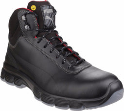 Puma Safety Condor Mid S3 ESD 630101 - Zwart/Rood - 44