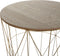 LANARK - Bijzettafel - Goud/ Lichte houtkleur - MDF