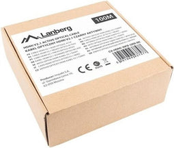 Lanberg CA-HDMI-30FB-1000-BK HDMI kabel 100 m HDMI Type A (Standaard) Zwart