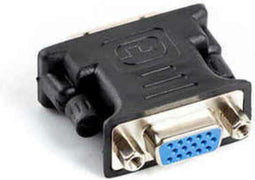 Lanberg - Lanberg DVI-I 24+5 pin dual link male naar VGA female adapter zwart
