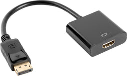 Lanberg - Lanberg mini Displayport male naar HDMI-A female verloopkabel 10 cm