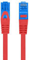 Lanberg PCF6A-10CC-0100-R netwerkkabel Rood 1 m Cat6a S/FTP (S-STP)