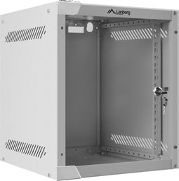 Lanberg - Rack 10 wandmontage 6U F310 FlatPack witte kleur RAL7035 Lanberg WF10-2306-10S