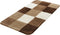 Dutch House Badmat Brest - Badmat 60X90cm - Bruin - Antislip - Badmatten - Anti Slip Douchemat - Badkamer Mat - Snel Absorberend - Snel Drogende Badmat