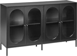 LANGFORD - Dressoir - Zwart - Vezelplaat