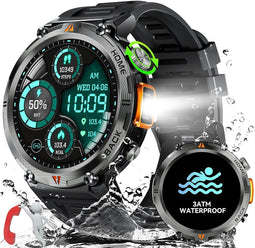 LaNikar - Outdoor Tactische Smartwatch - Robuust & Waterdicht