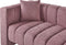 LANNILS - Chaise longue - Roze - Linkszijdig - Polyester