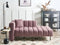 LANNILS - Chaise longue - Roze - Linkszijdig - Polyester