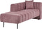LANNILS - Chaise longue - Roze - Rechtszijdig - Polyester