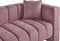 LANNILS - Chaise longue - Roze - Rechtszijdig - Polyester
