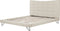 LANNION - Tweepersoonsbed - Beige - 160 x 200 cm - Polyester
