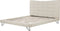 LANNION - Tweepersoonsbed - Beige - 180 x 200 cm - Polyester