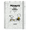 Lannoo Graphics 2025 jaaragenda - 170 x 230mm - met metalen spiraal - reeks: Peanuts - design: SKATING SNOOPY