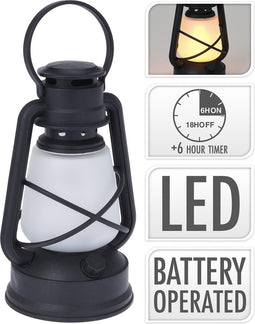 Lantaarn 22cm met verlichting