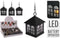 Lantaarn Decoration With Light Zwart Metaal