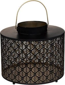 | Lantaarn-Kaarshouder | Palm Bladeren | Metaal | Ø25 CM |