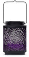 Lantaarn op zonne-energie - GARDEN ID Attract - Paars 16 x 16 h23 cm - 6 tot 8 uur autonomie - Mobiel - Aan/uit knop.