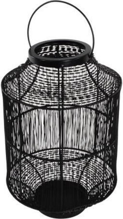 Lantaarn Wire ø24x36cm | Zwart | Lesli Living