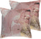 LANTANA - Sierkussen set van 2 - Roze - 45 x 45 cm - Polyester