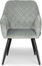 Lanterfant® Eetkamerstoel Marsika - Velvet - Grijs