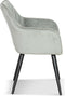 Lanterfant® Eetkamerstoel Marsika - Velvet - Grijs