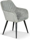 Lanterfant® Eetkamerstoel Marsika - Velvet - Grijs