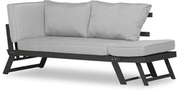 Lanterfant® Loungebank - Lars - Aluminium - Antraciet - Uitklapbaar